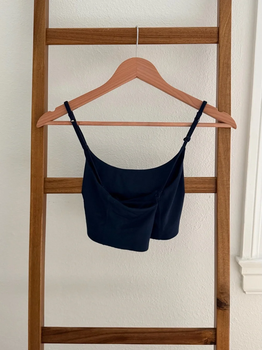 girlfriend collective Black Asymmetric Cropped Camisole